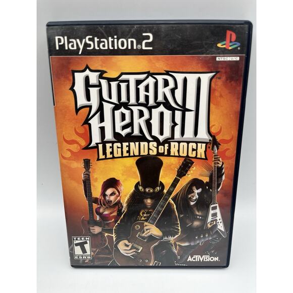 Guitar Hero lll 3: Legends of Rock (Playstation 2, PS2) Tested - Picture 2 of 7